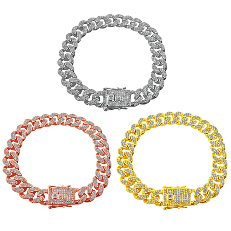 hip hop Foot Jewelry Ankle Bracelet Yellow Gold Color Cuban Link Chain Anklet Bracelet