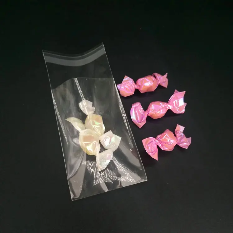 Small Plastic Gift Bag Poly Cookie Lollipop Packaging Opp Cellophane Bag
