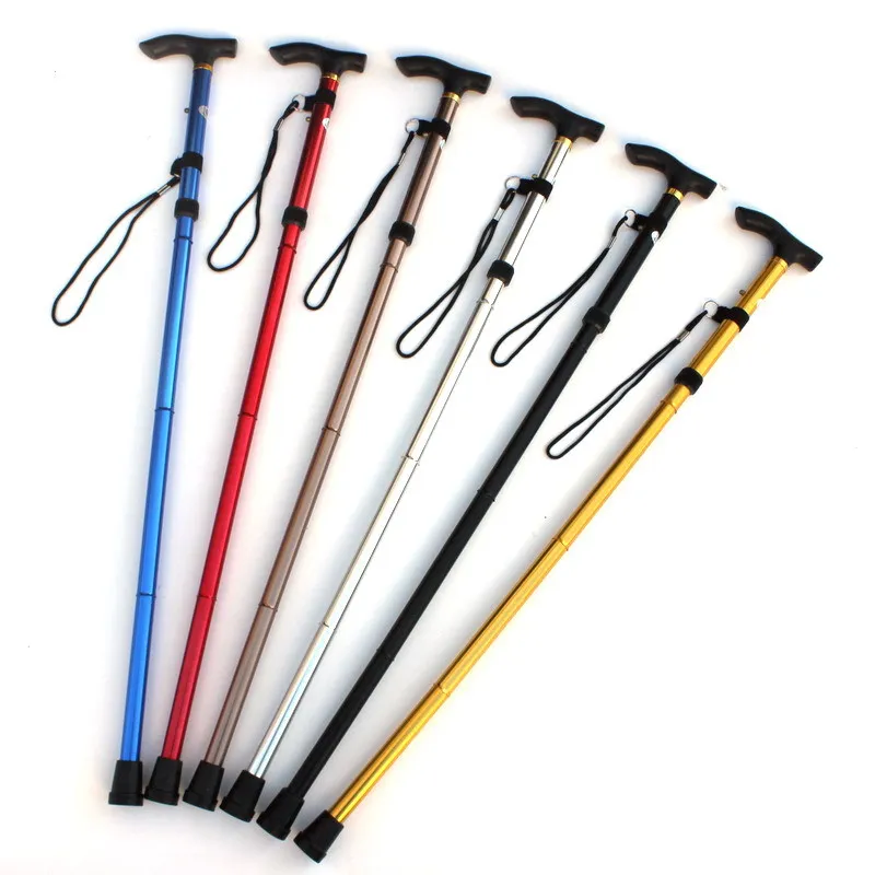 Foldable walking stick Collapsible Reacher Grabber Tool cane for Elderly