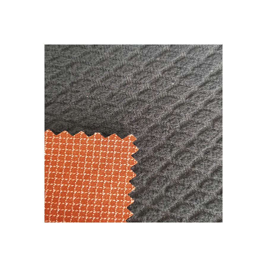 Ripstop polyester spandex stretch fabric laminated with TPU membrane and polar fleece strong durable cold proof fabric