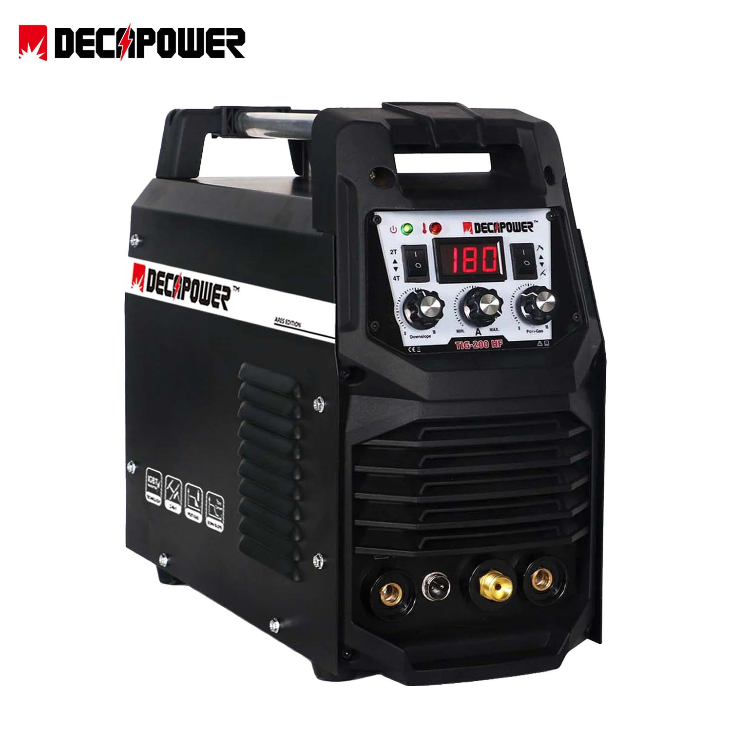 Decapower High Frequency DC TIG Inverter Welding Machine argon 200 amps 220V 2-IN-1 Arc TIG welder
