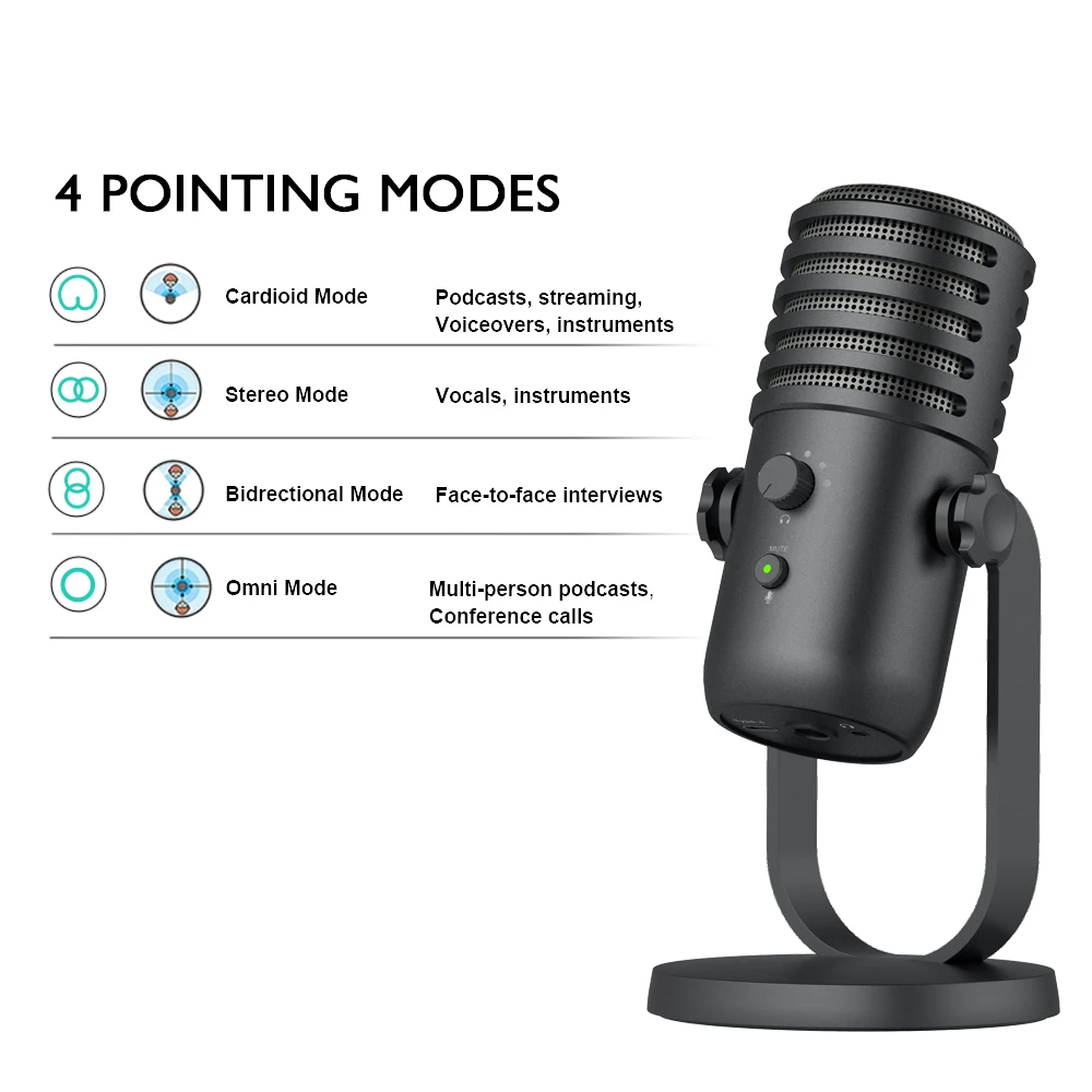 Manufacturer high quality  USB microphones for webcast live Studio Recording Singing Broadcasting