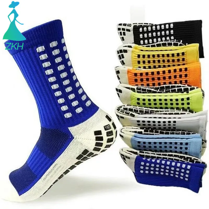 Wholesale Terry Bottom Compression socks Athletic Anti-slip Grip Socks and Custom Sport Socks With Logo Low MOQ