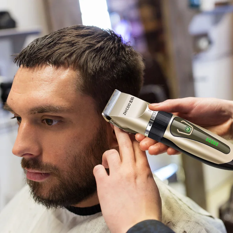 Factory Supply Rechargeable Men Clippers Barber Professional Hair Trimmer Hair Clippers