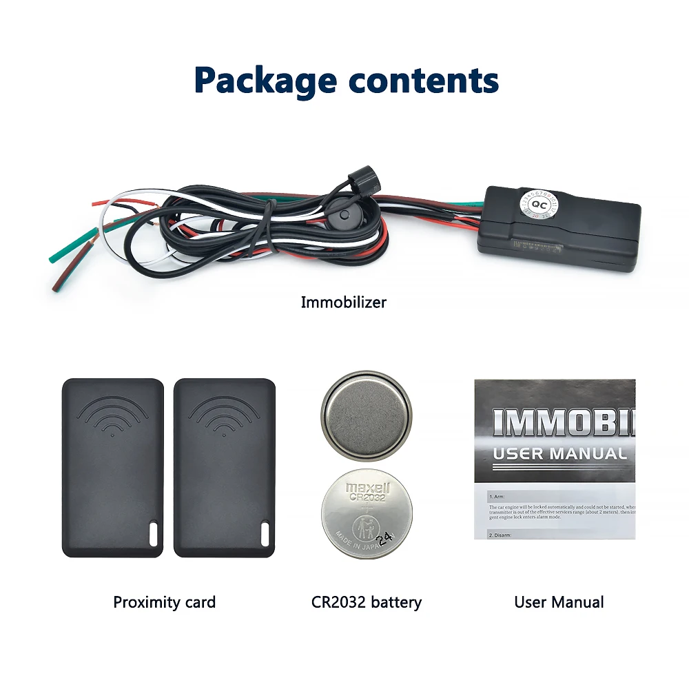 2024 New RFID Cut Off Engine RFID 2.4 Mhz Anti-hijacking Car Immobilizer Car Alarm Security System