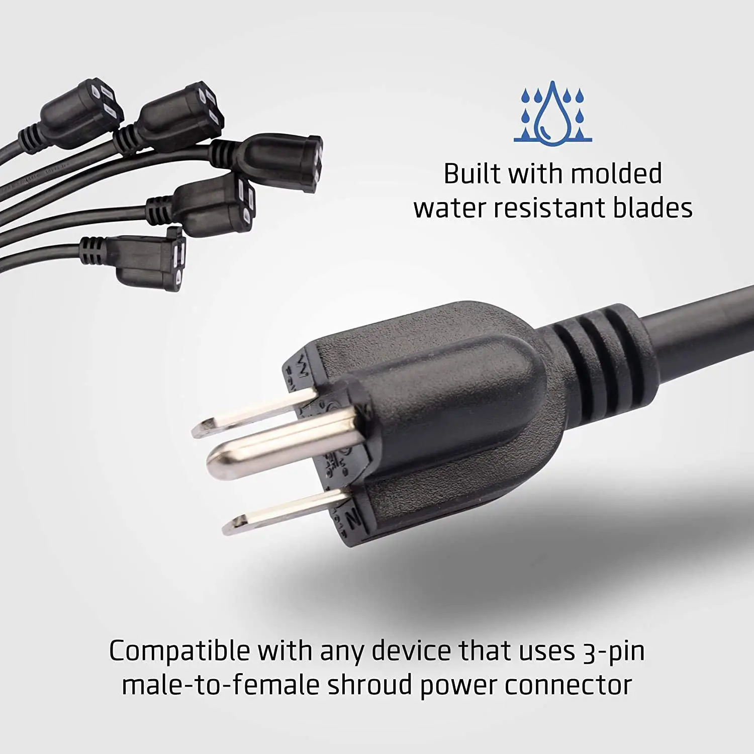 
Octopus American Standard ETL Listed Black Fashion Funny Surge Protection Power Strips With 5 outlets Splitter 