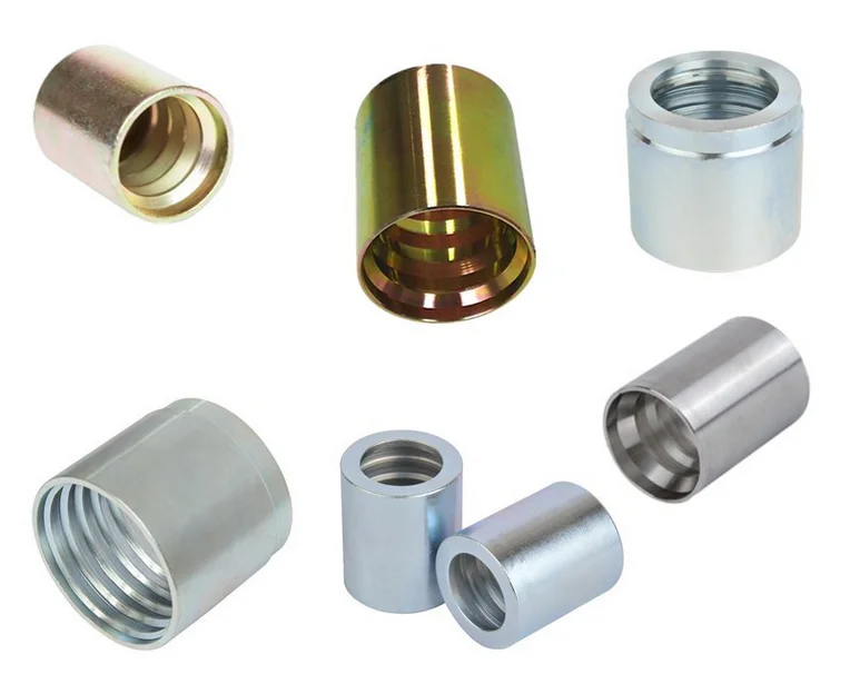 Горячекованый гидравлический шланг zhuji feike из углеродистой стали, фитинги sae, наконечник для шланга SAE 100R2/R1, без skive 03310, соединительная втулка