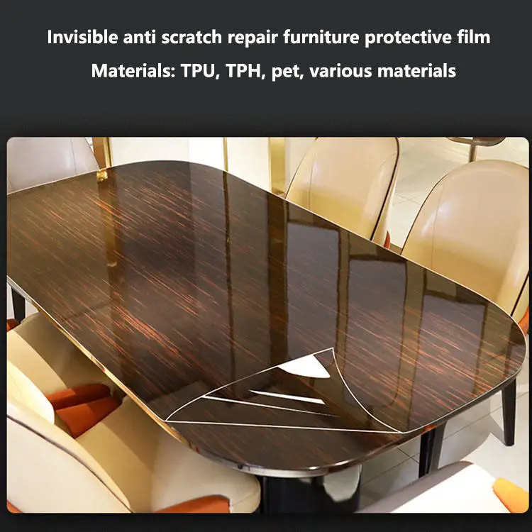 4MIL Safety Window Film Hight Definition Transparent  Explosion-Proof Window Film Household Furniture Protection Film