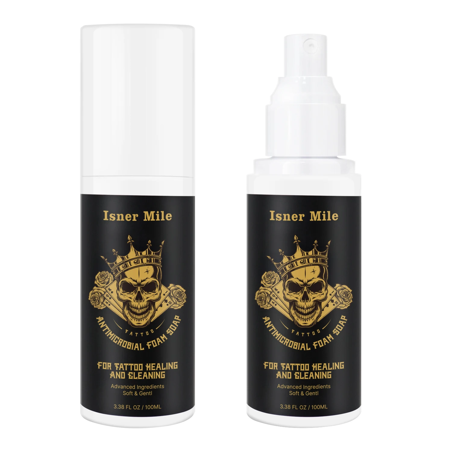 Private Label Foam Fast Healing Tattoo Foam Soothing Brightener Anti-bacteria Tattoo After care Foam