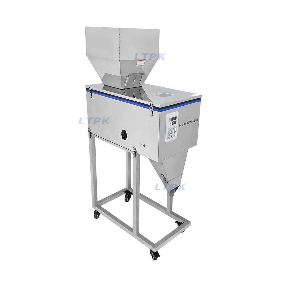 LT-W1200J Easy Cleaning Candy Biscuit Coffee Grain Crisp Part Chip Bean Snack Food Granular Powder Weighing Filling Machine