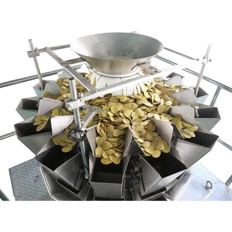 Automatic Multi head packing machine scale 10/14 multihead weigher for solid product