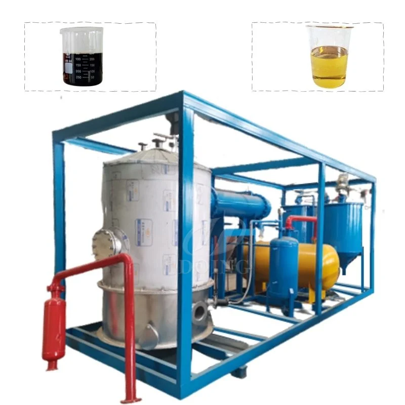 Best cost 1-15TPD Waste Motor Oil WMO Distillation Plant Tyre Plastic Pyrolysis Oil/ Waste oil to Diesel Fuel Refinery Plant
