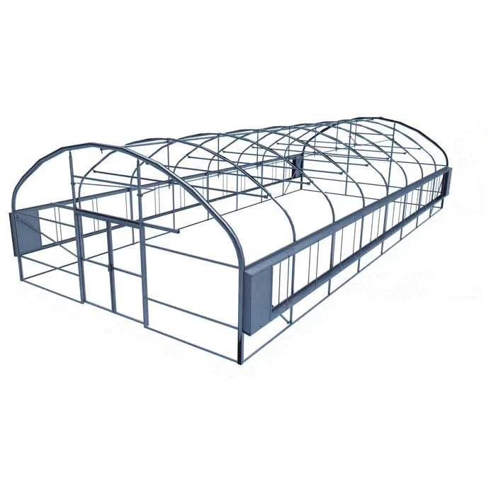 Greenhouse Aquaponics Systems Agricultural Single Span  Tunnel Greenhouse