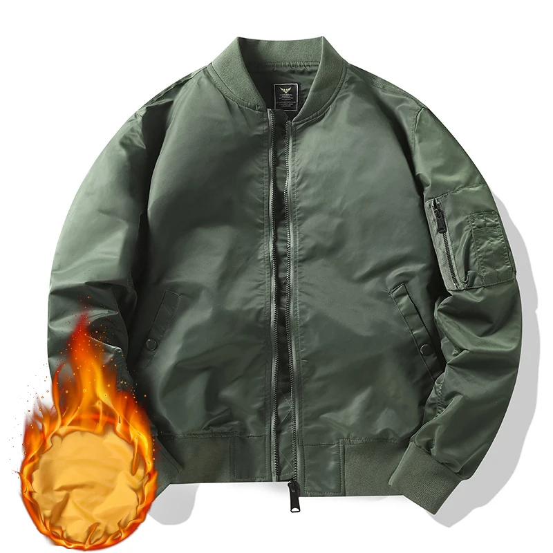 Mens Winter Wear Plus Size Bomber Jacket Coat Thicken Coat For Men And Women Casual NASA Jacket Plain Jacket With Custom Logos