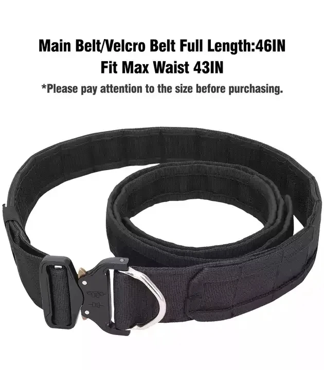 Besti Factory Inner Nylon Patrol Tactical Waist Utility Duty Belt with Quick Detach Metal Buckle