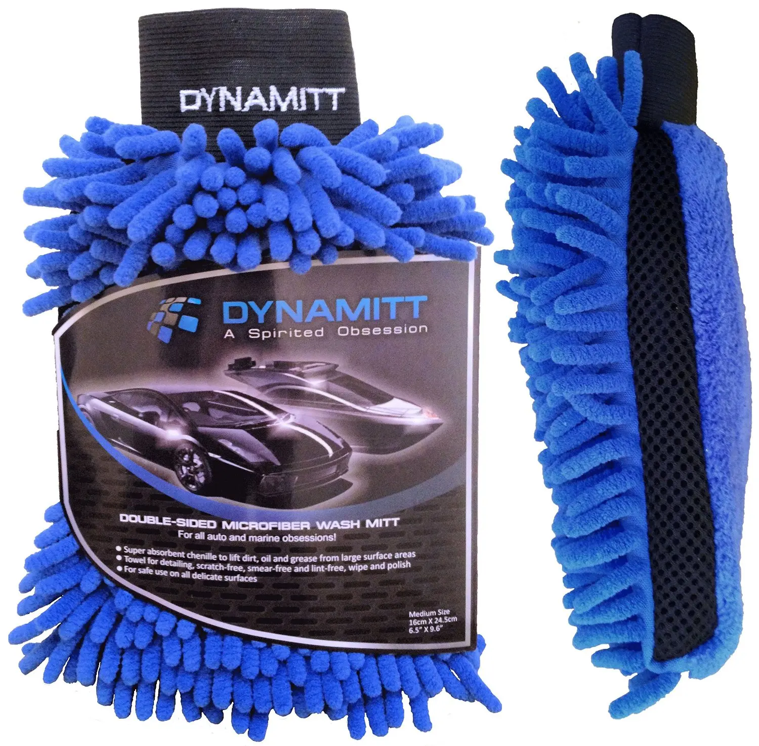 High quality chenille wash mitt with custom packing