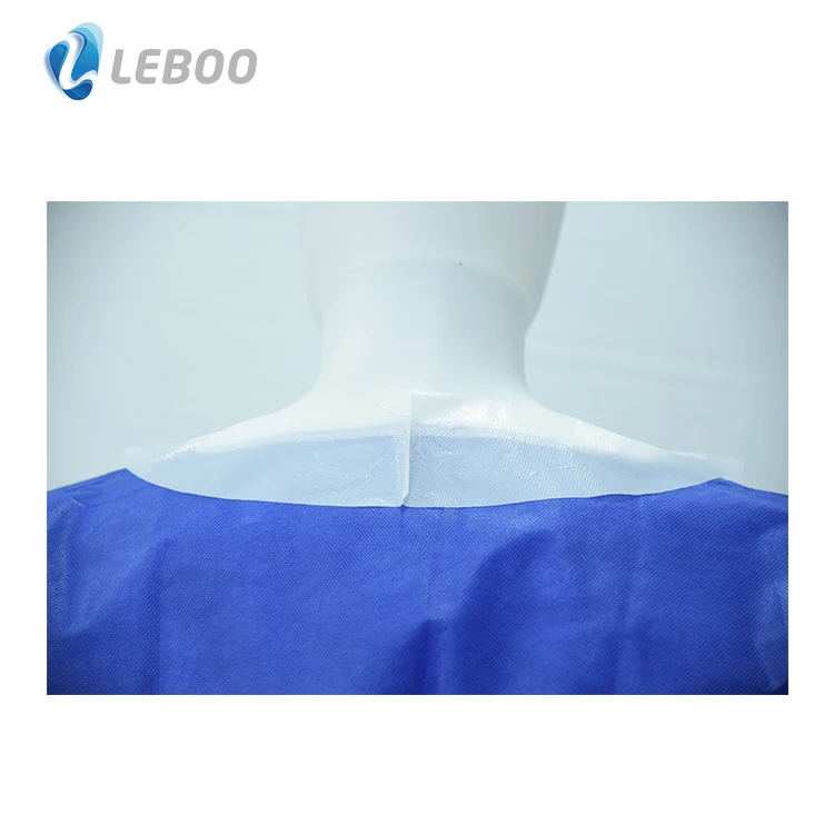 Leboo Disposable Blocked LDPE Apron with hole for food processing white