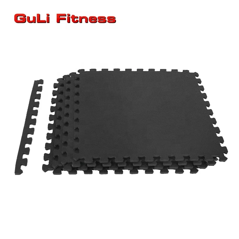 Прочные Противоскользящие коврики Guli для фитнеса борьбы боевых искусств Eva пенопластовый Коврик йоги тренажерного зала татами коврик упражнений 60x60x1 2 см