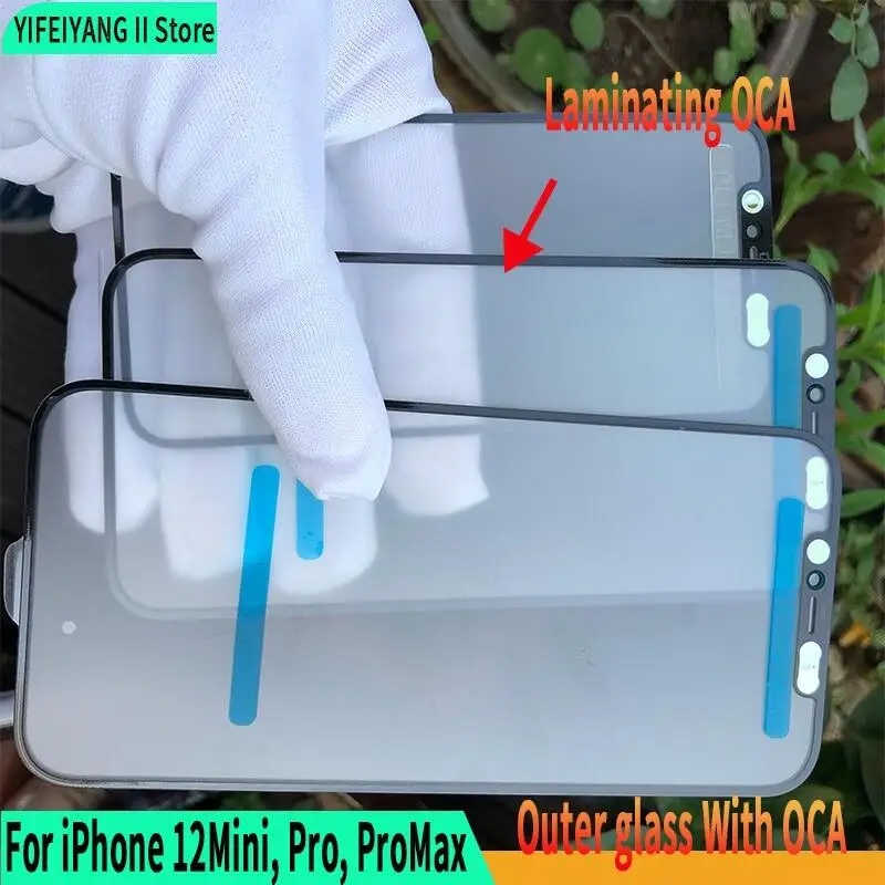 Oca ЖК-экран Переднее стекло Замена с для Iphone X Xsm Xr 11pro Max 12 12pro запасная сенсорная