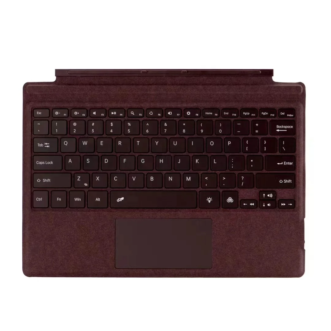 With Backlit Wireless Bluetooth Keyboard For Microsoft Surface Pro 3/4/5/6/7 Pro Tablet Keyboard With Touchpad Keyboard