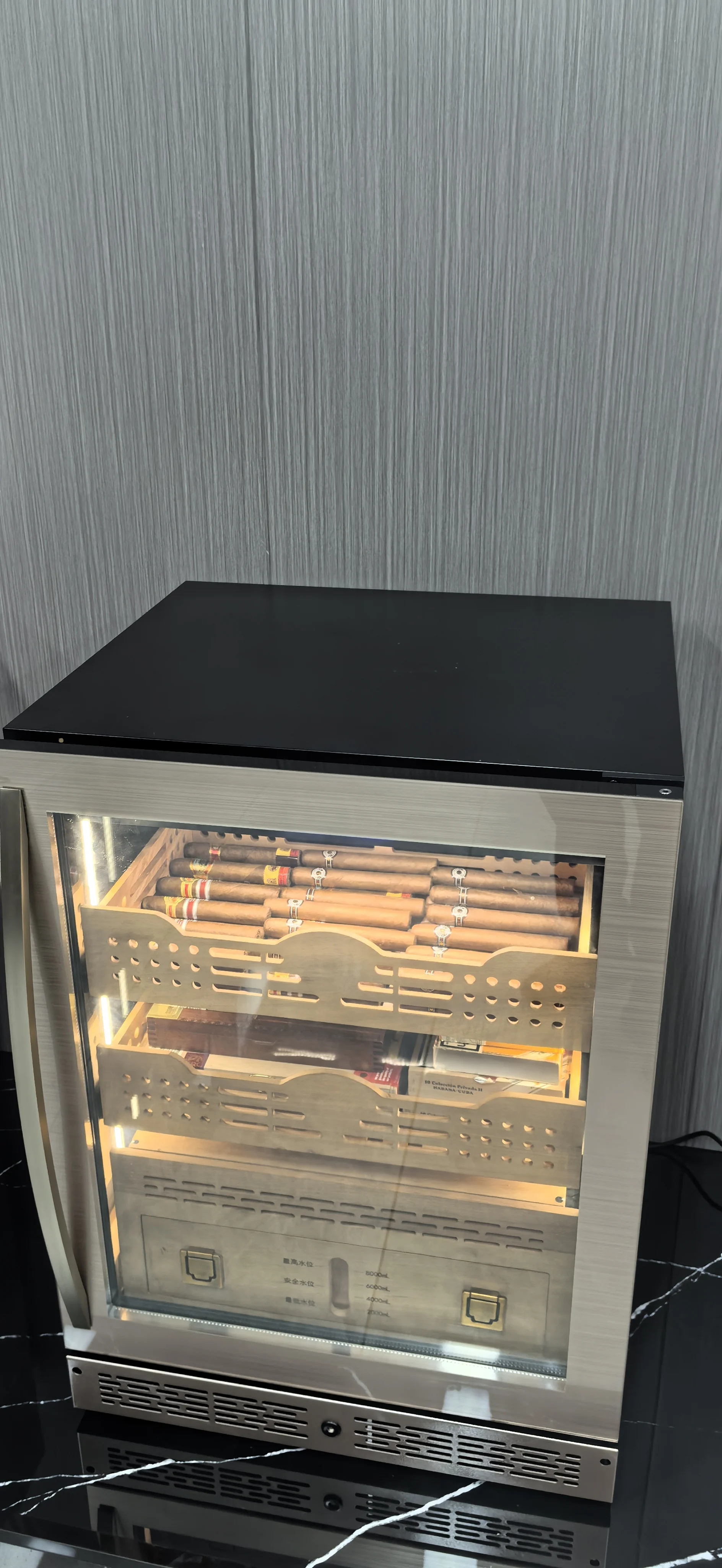 NUELEAD 140L Household Small High End Cigar Humidor Best Temperature For Cigar Humidor