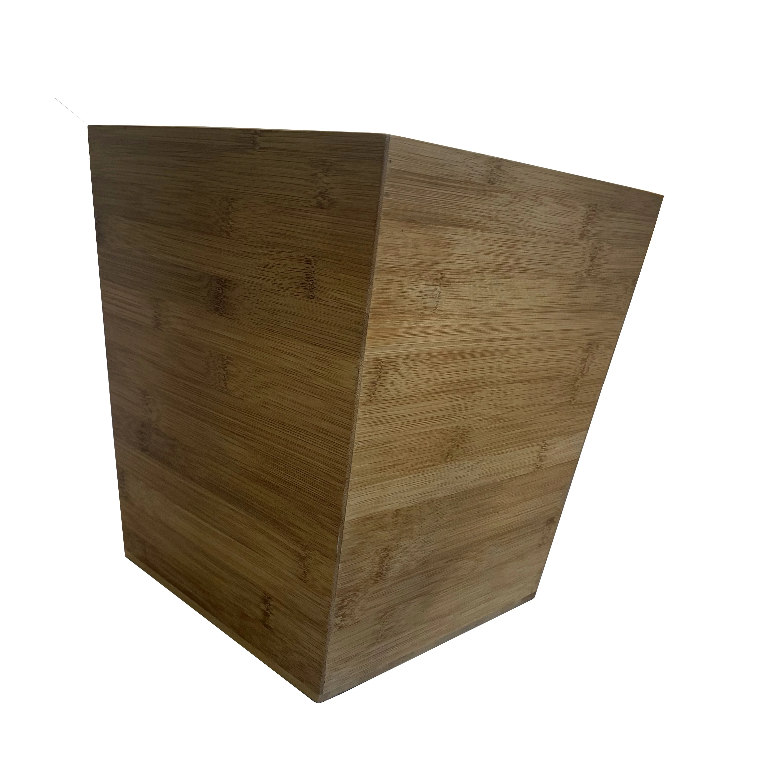 Custom Decorative Wood Office Living Room Bathroom Wastebasket Trash Can Garbage Container Bin