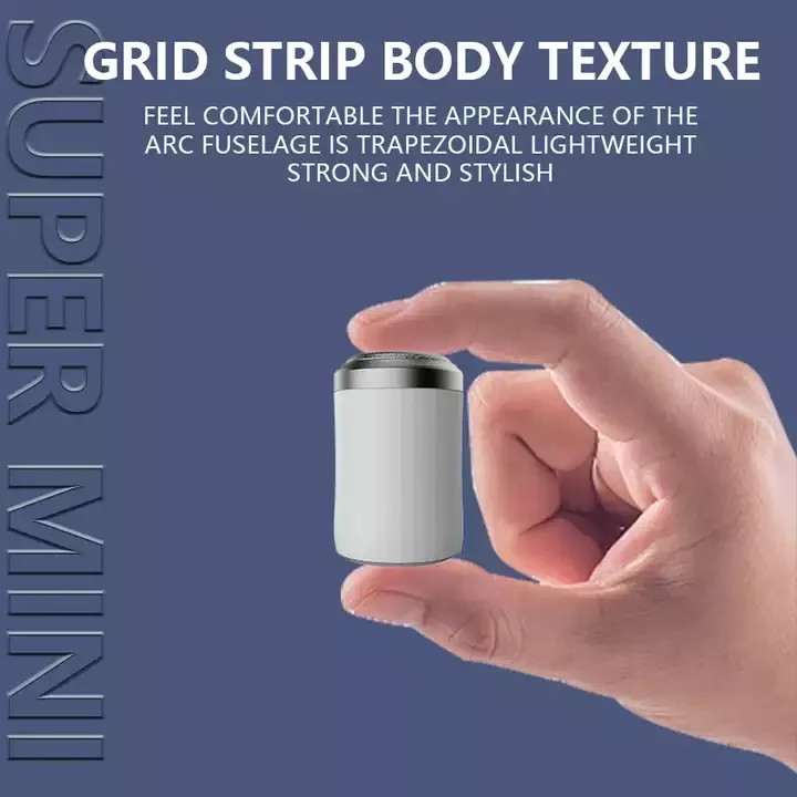 Mini Beard Trimmer Pocket Size USB Rechargeable IPX6 Waterproof Portable Cylindrical Electric Shaver For Men Momen