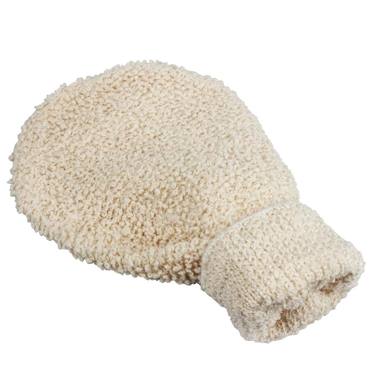 Eco-Friendly  Natural Plant Fiber Hemp Body Bath mitt Exfoliating Hand Scrubber Glove