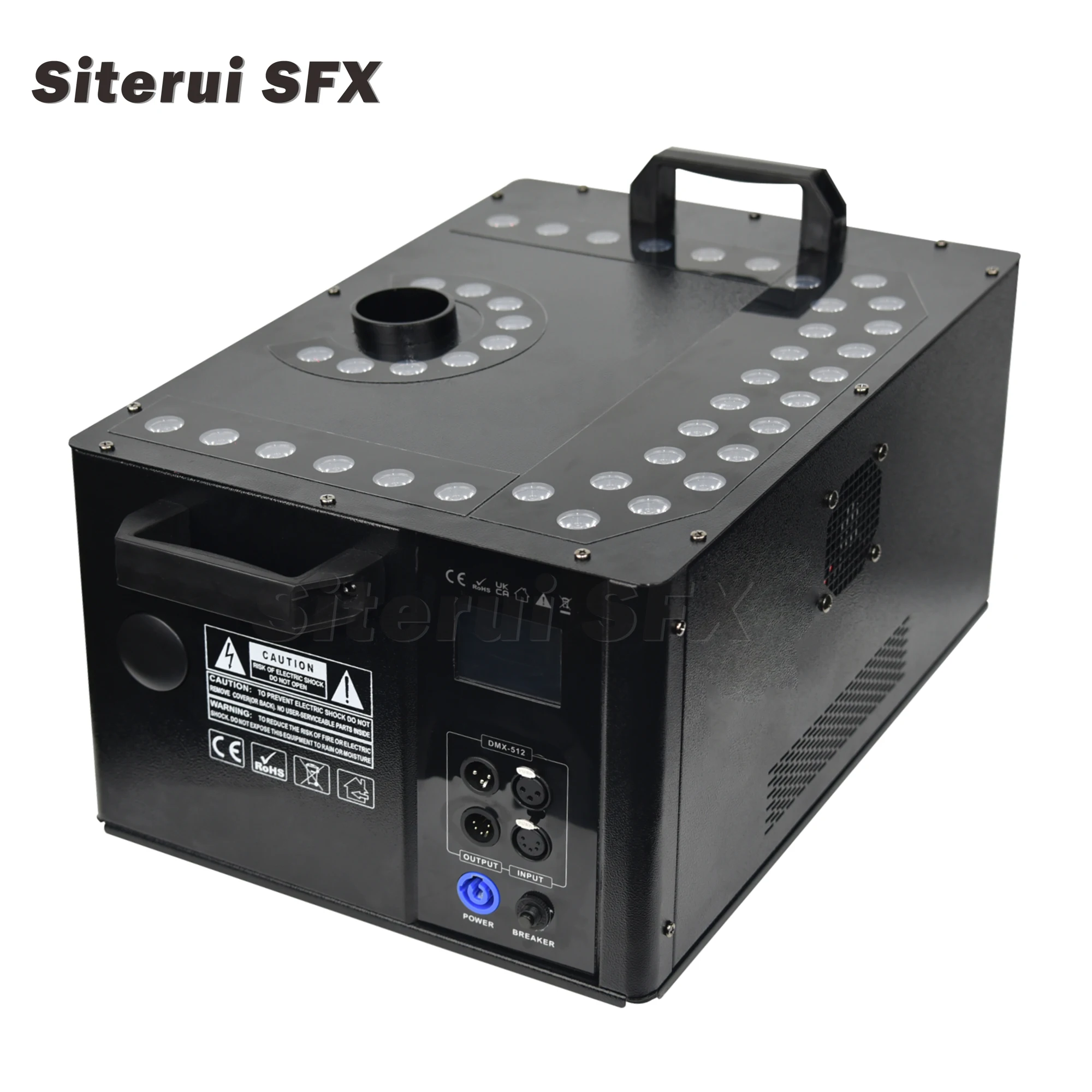 SITERUI High quality New model 3000w Up jet Column smoke machine DMX 512+Remote+LCD for nightclub bar wedding party concert
