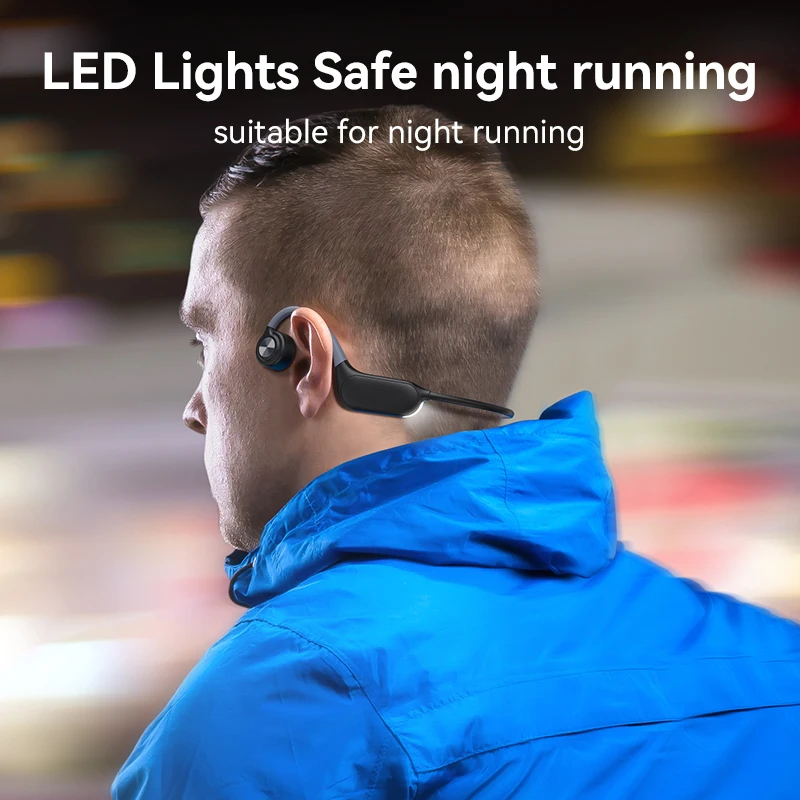 Waterproof IP68 Smart Swimming Headset Bluetooth V5.3 Wireless Open Ear Sport Headphone Bone Conduction Headphone