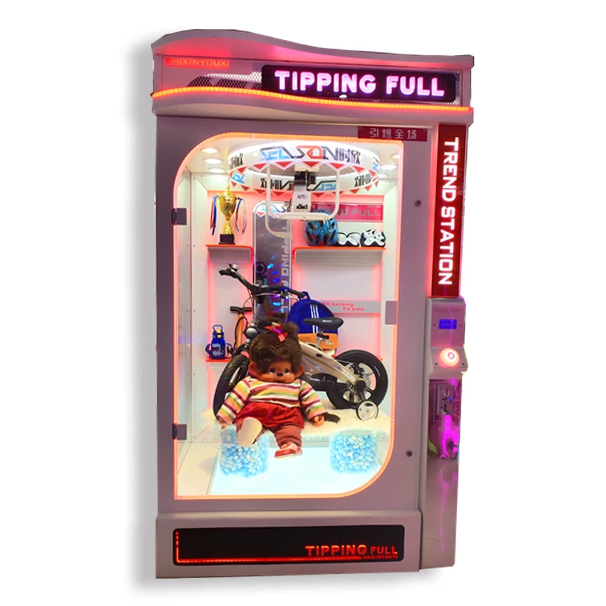 Заводская цена розовый Дата дешевые коготь машина приз игровой автомат для парка развлечений