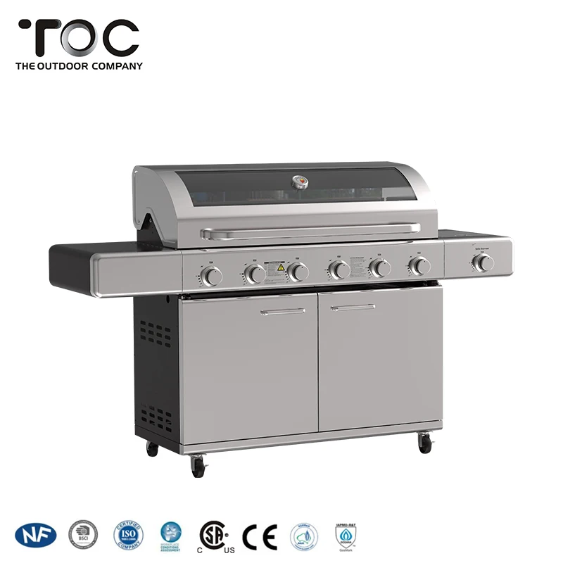 Factory Supply Stainless Steel Barbecue Bbq Charcoal Bbq Grill With Plate Cooker Stove