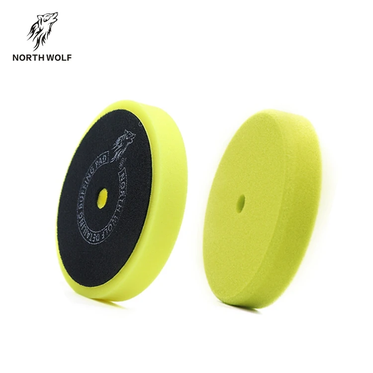 Guangzhou manufacturer German polyurethane foam material 145mm car beauty fast one step polish pad