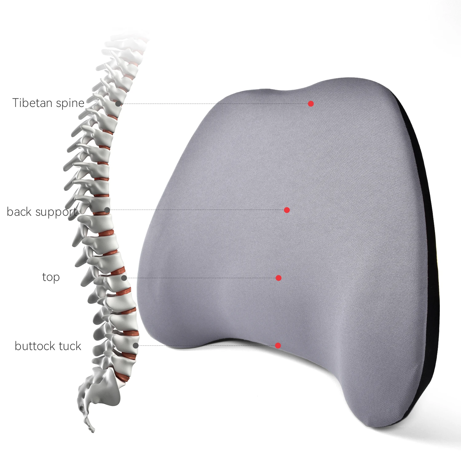 Reading Pillow Bed Wedge Large Backrest Cushion With Pocket Backrest Cushion Back Support Pillow