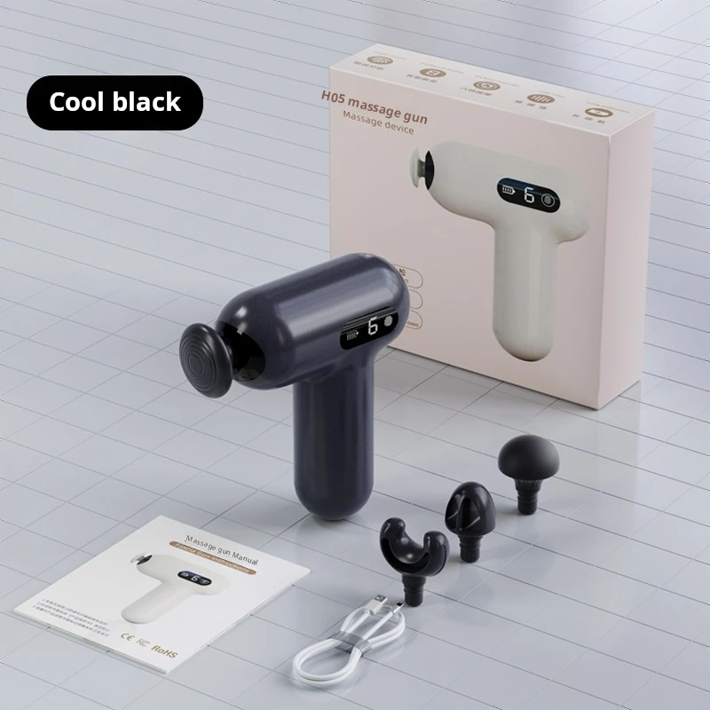 Low db Mini Massage Gun 4 head 6 Gears High Gross Face Fascia Gun