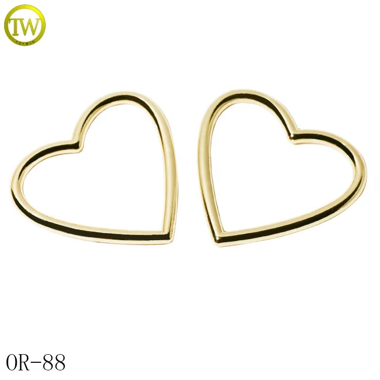 Environmental gold logo blanks flat ring zinc alloy swimwear accessory o buckle underwear round strap buckles