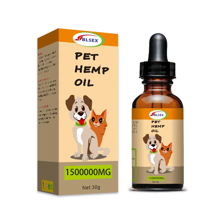 New Hemp Essential Oil for Dogs Natural of Pet Care Oil Anxiety Relief Pain Joint hip Strengtheens immunity