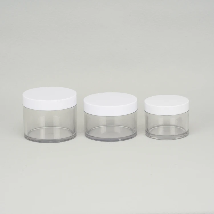 Custom 100g 150g 200g 250g Body Scrub PETG Plastic Clear Jar With Lid