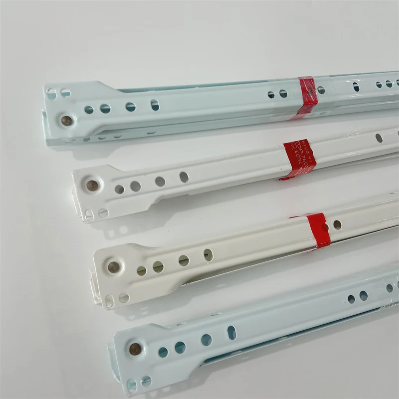 Fgv Type Powder Coated Roller Slide With Nylon Wheel Furniture Hardware Kitchen Cabinet