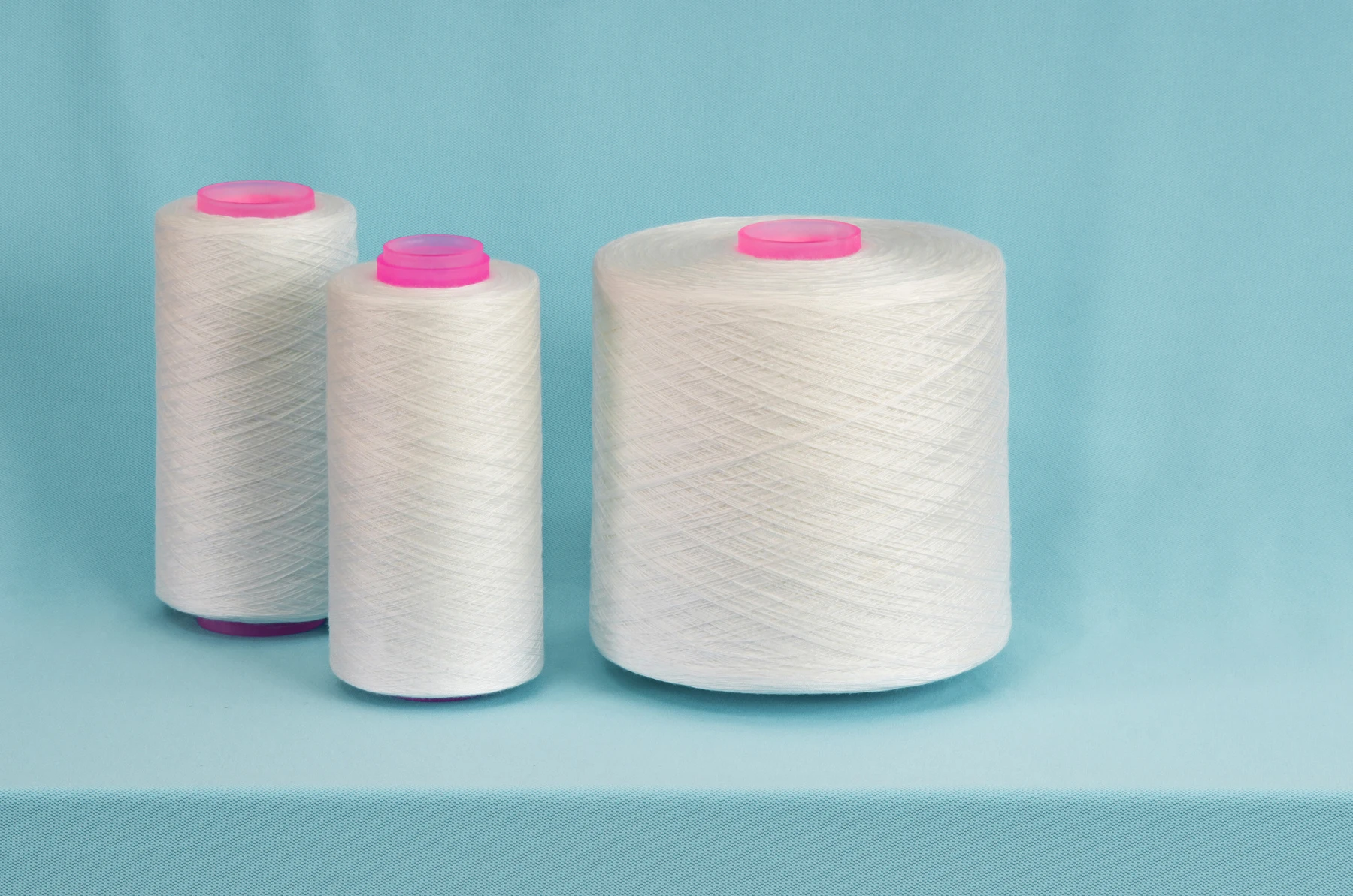  40/2 raw white color spun polyester thread for sewing