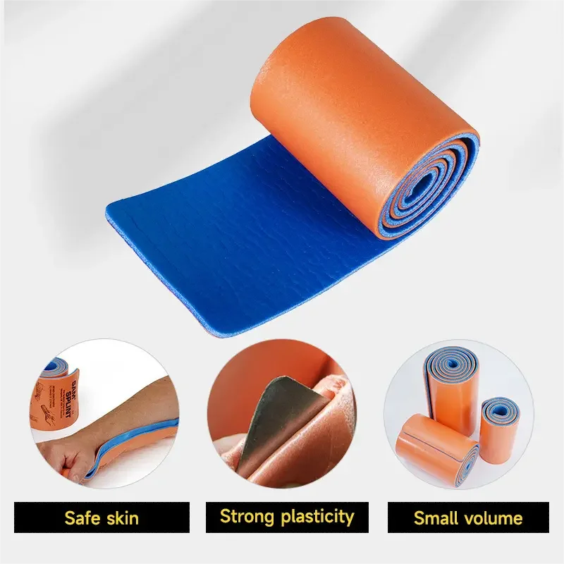 Medical Physical Therapy Equipment SAM Foam Padded Splint Roll Fold Type Real Factory OEM First Aid Splint
