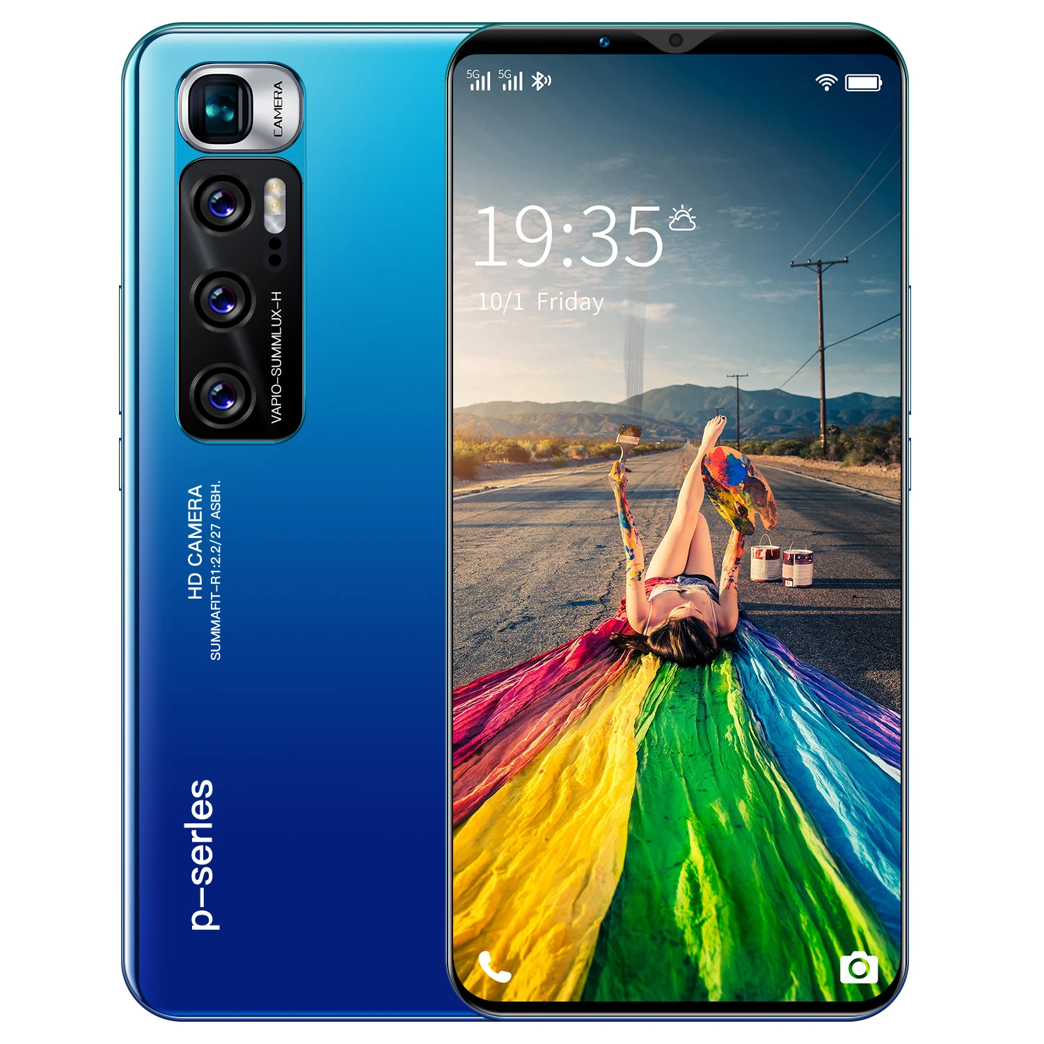 New arrival P48 plus 5.8 Inch RAM 1GB+8GB 8Android original smartphone  Smart mobile phone