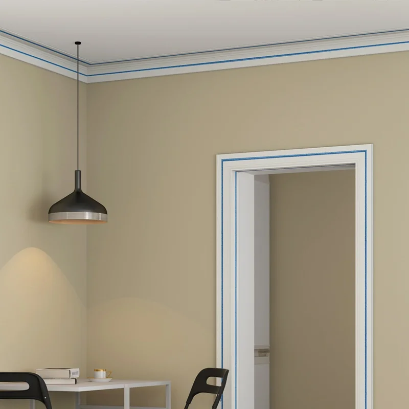 Modern Xpe Waterproof Wall Trim Corner Joint Flexible Interior Wall Cladding Tile Cover Strips Bathroom Patterned Inner Wall