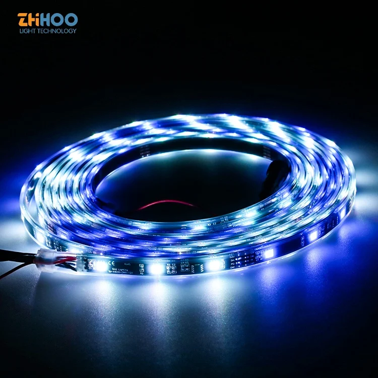 Waterproof 12v ws2815 individually addressable rgb led tape strip 30leds/m dmx outdoor