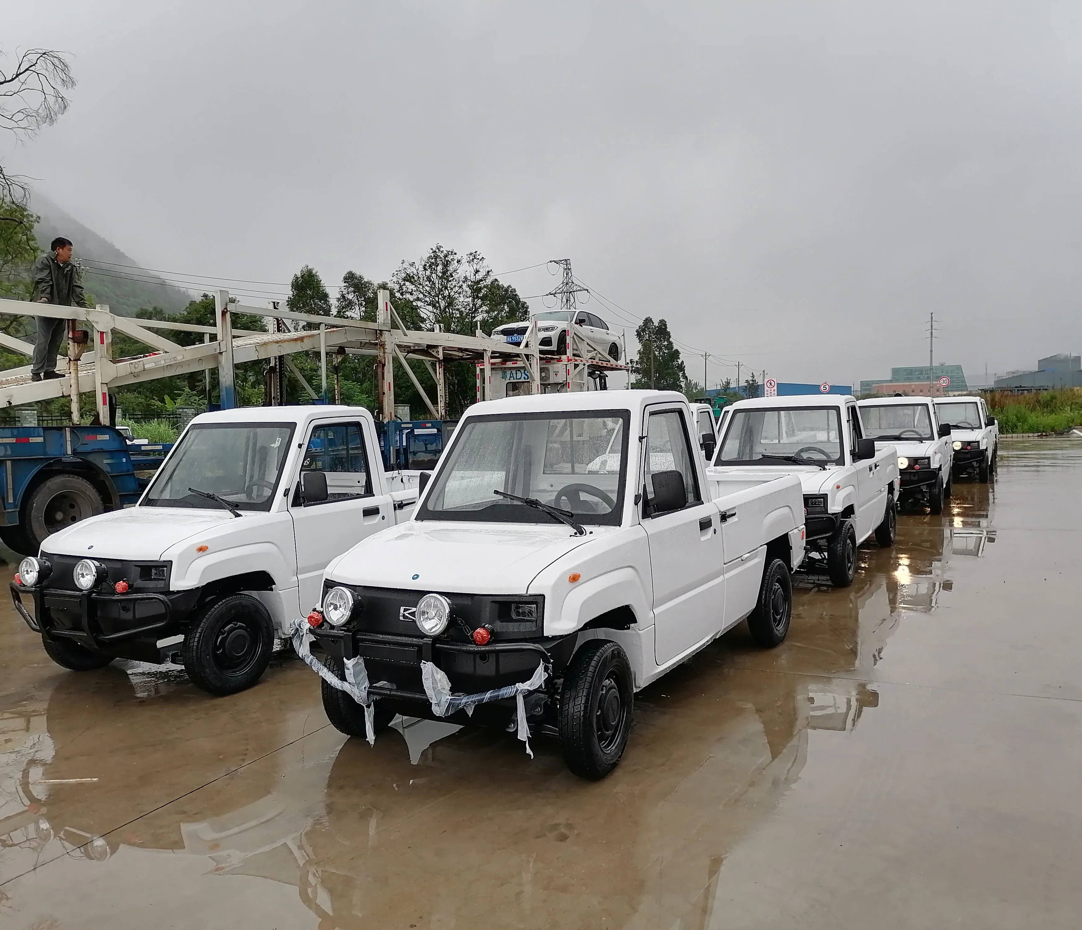 4kw  electric motor driving mini truck with L7e-Cu