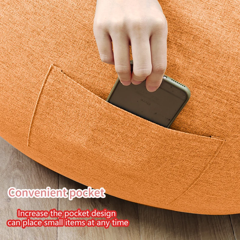 Новый Яркий льняной мешок beanbag Мягкий тканевый для дивана дома и улицы