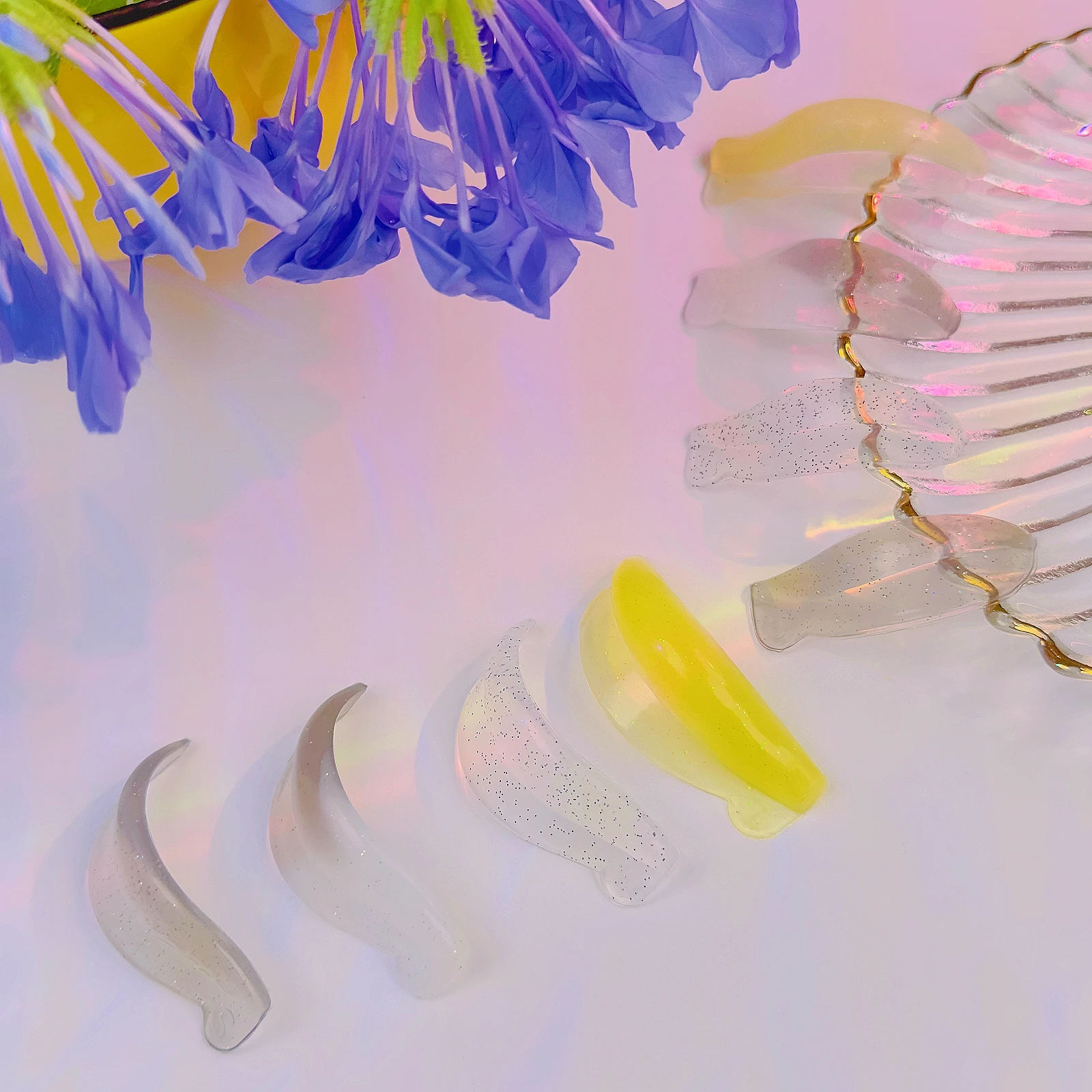 Flex Shields Self Sticky Silicone Lash Lift Pad No Glue Soft Eyelash Perm Rod LC Curl Lami Rollers Soft Flex Rods Upgraded Pads