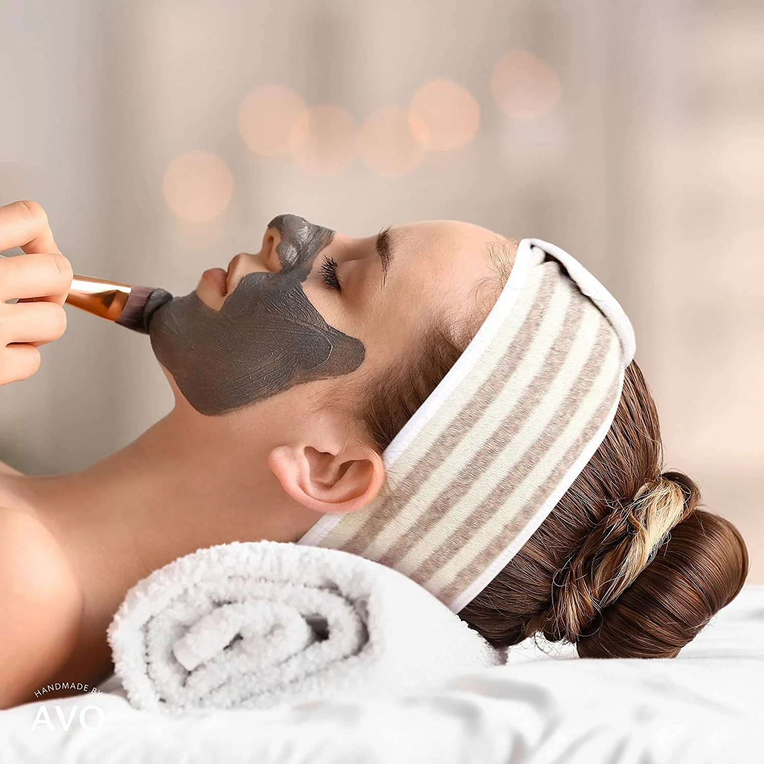 Прямая поставка с завода, многоразовая эластичная хлопковая спа-повязка с пользовательским логотипом