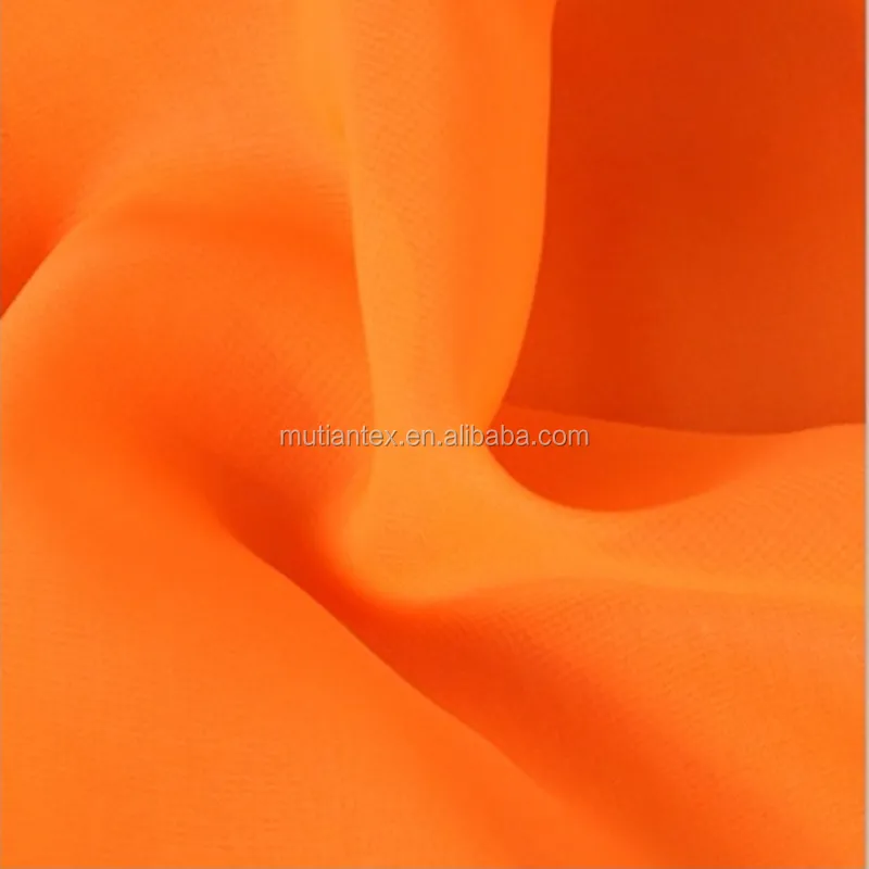 30D polyester chiffon wedding decoration fabric high quality spure silk crinkle chiffon fabric