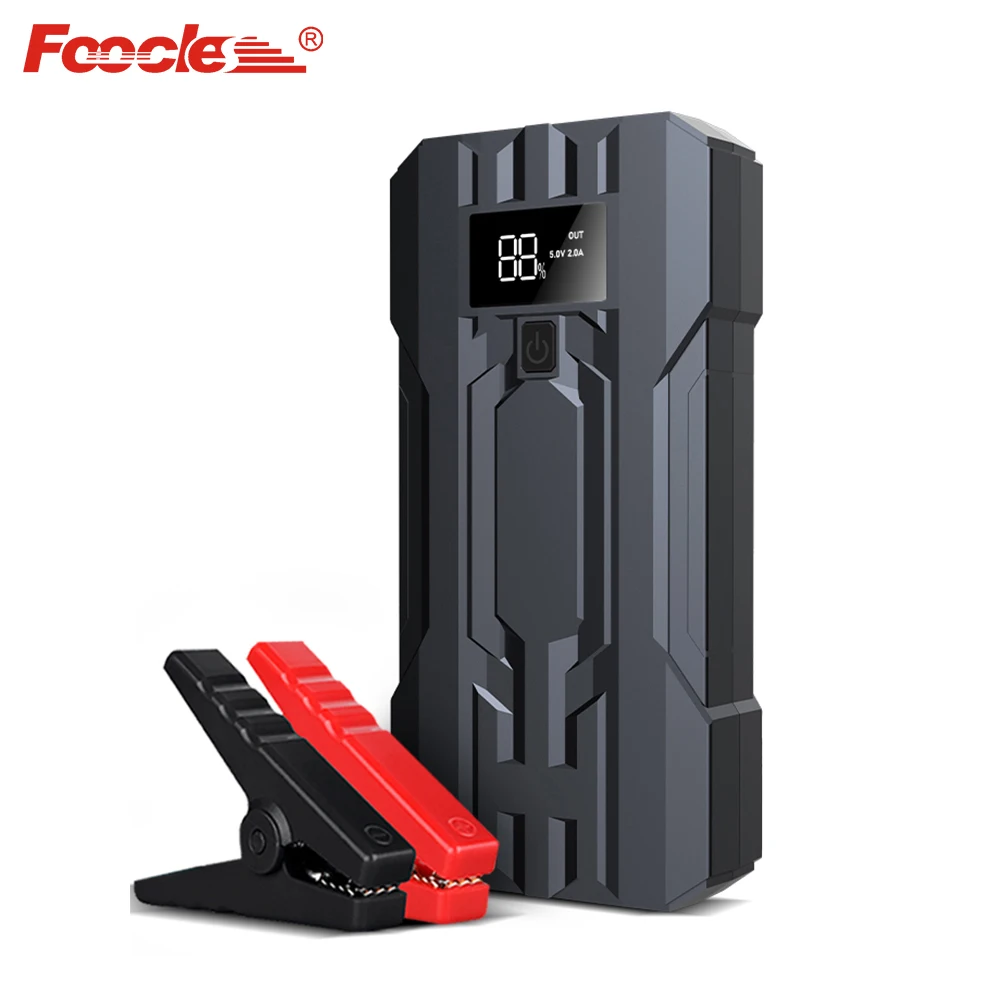 10000mAh 12V 400A mini power jump starter intelligent screen display car battery jump starter with SOS signal light function